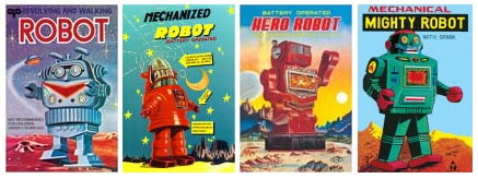 Allposters, vintage robots